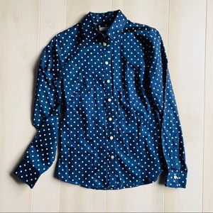 Banana Republic Polka Dot ButtonUp Top Size 8